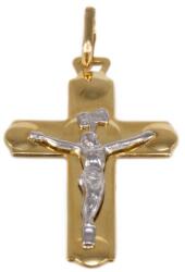 Ékszershop Bicolor arany feszület medál (1309831)