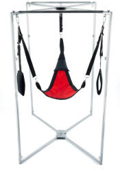 Mr Sling Pack Kit Sling - piros-fekete háromszögű hám szürke kerettel