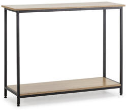 Intenso Home konzolasztal / előszobai lerakóasztal / tálalóasztal 106x35cm (Sonoma tölgy) | Masszív fém váz (INT-XGZ1063581ATZ)