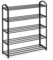 Intenso Home Cipőtartó állvány | Előszobai cipőtároló | 5 szintes, fekete, 62x79cm | Intenso Home (INT-XJ53K)
