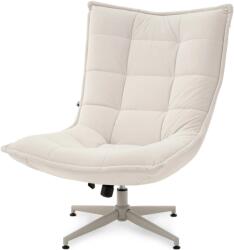 VOX bútor PALMO fotel, krémszínű velúr-krém