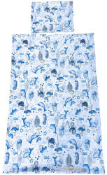  Óceán állatai ovis ágynemű (kék)