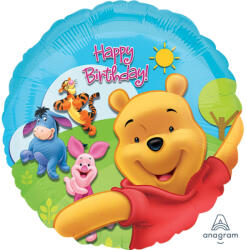  Micimackó - Pooh és Friends Sunny Birthday - Szülinapi Fólia Lufi 43cm