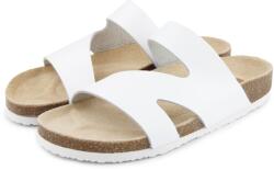 Vlnka Női anatómiai parafa papucs Lola, fehér felnőtt cipő méret 40