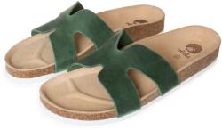 Vlnka Női anatómiai parafa papucs Zora, zöld felnőtt cipő méret 36