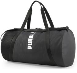 PUMA AT ESS barrel bag uniszex sporttáska, fekete-fehér, S22 (07928801)
