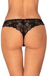 Obsessive Serafia brazil bugyi, fekete, XL/XXL