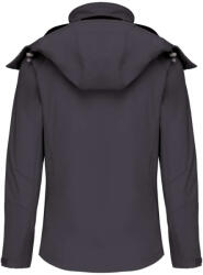 Kariban Női kapucnis softshell dzseki, Kariban KA414, Titanium-XL (ka414ti-xl)