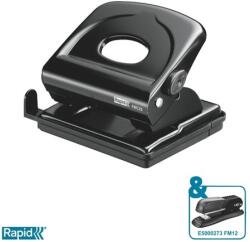 RAPID Lyukasztó, kétlyukú, 25 lap, fém, RAPID FMC25 , fekete (21835501) - molnarpapir