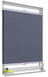 Woltu 70x130 cm harmónika roló, dupla pliszé, méhsejt pliszé fúrás nélkül, kék-fehér