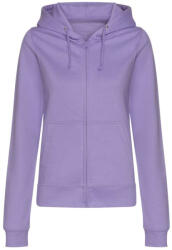 Just Hoods kapucnis Női pulóver, elején végig cipzárral AWJH050F, Digital Lavender-S (awjh050fdil-s)