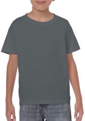 Gildan Kereknyakú rövid ujjú gyerekpóló, Gildan GIB5000, Charcoal-M (giB5000ch-m)