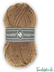 DURABLE Soqs Tweed 2218 Hazelnut - világosbarna gyapjú zoknifonal