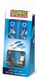 Sega Sonic a sündisznó Speed fém evőeszköz készlet - 2 darabos