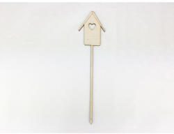  Natúr fa - Beszúrós madárházikó 7x29cm - papelito
