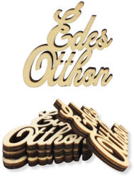 Natúr fa édes otthon felirat 4db/csomag - papelito