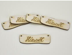 Natúr fa - " Húsvét " hullámos tábla 2, 4x7cm 5db/csomag - papelito