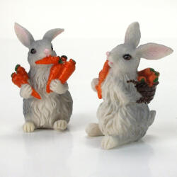  Mohó nyuszi répákkal, kétféle 7*4*3cm 8270