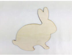  Natúr fa - Nyúl ülő lyuk nélkül 15cm - papelito