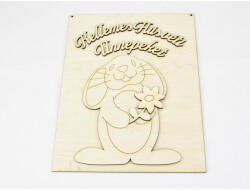  Natúr fa - Nyuszis kifestő Húsvétra 19, 5x24, 5cm - papelito