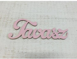  Fa "Tavasz" felirat rózsaszín 15cm - papelito
