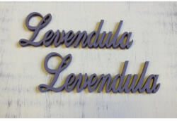 Fa - "Levendula" felirat lila 2db/csomag - papelito