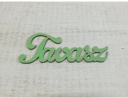  Fa "Tavasz" felirat menta 15cm - húsvéti és tavaszi dekorációhoz