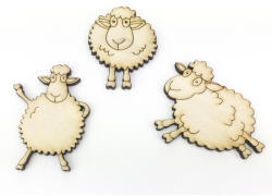  Natúr fa - Táncoló bárányok 3db/csomag - papelito