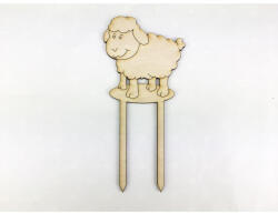  Natúr fa - Beszúrós duci bárány 8cm - papelito