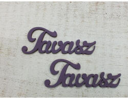  Fa "Tavasz" felirat lila 2db/csomag - papelito