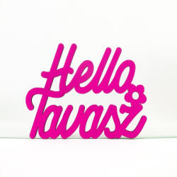  Magenta "Helló Tavasz" felirat 8, 5x11cm - papelito