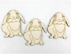 Natúr fa - Roger nyuszi 3db/csomag - papelito