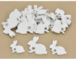 Fa virágmintás nyuszi fehér 30db/csomag - papelito