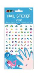 AVENIR Nagy körömmatrica készlet gyerekeknek - Óceán (NA198183)
