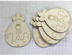  Natúr fa - Pöttyös tyúk 10cm 5db/csomag - papelito