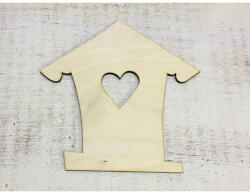  Natúr fa - Házikó szíves - papelito