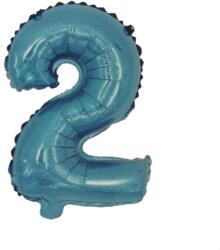 Balloons4party Balon folie cifra 2 albastru 100cm