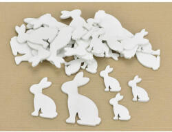 Fa csoki nyuszi vegyes fehér 30db/csomag - papelito