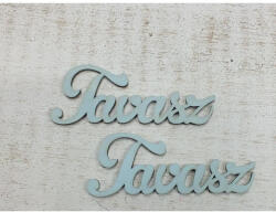 Fa "Tavasz" felirat babakék 2db/csomag - papelito