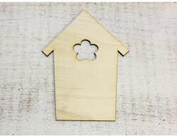  Natúr fa - Házikó virágos - papelito