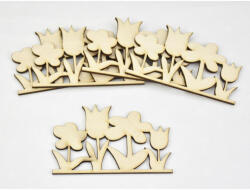  Natúr fa - Kerti virág 10cm 5db/csomag - papelito