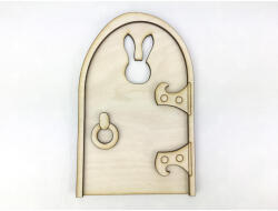  Natúr fa - Nyuszi ajtó "Füles" 9x14cm - papelito
