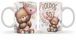 Nevesajándék Szülinapi Ajándék, Bögre - Boldog 30 Szülinapot Macis (B1319)