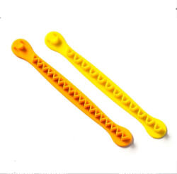 Tojás mintázó vágó sín, 2 db, narancssárga és sárga, műanyag, 16, 3 cm