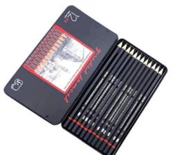 Giaded pensil 12 db Grafit ceruza 6 H-14 B, fém dobozban