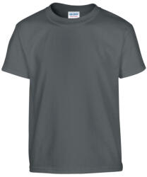 Gildan GIB5000 rövid ujjú pamut gyerek póló - charcoal szín (giB5000ch-xl)