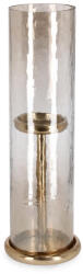 Bizzotto Suport lumanare sticla aluminiu auriu Sagar Ø14, 5x50h (0185445)