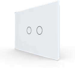 LIVOLO Panou Intrerupator Dublu cu Touch LIVOLO Din Sticla, Standard Italian SmartElectro IntelligentHouse (VL-P902-2W)