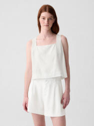 GAP Crop top от лен GAP GAP | Byal | ЖЕНИ | XL