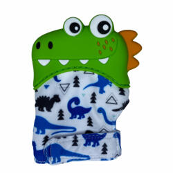 Coccorito Manusa pentru dentitie din silicon - crocodil (coco_man_dino_verde)